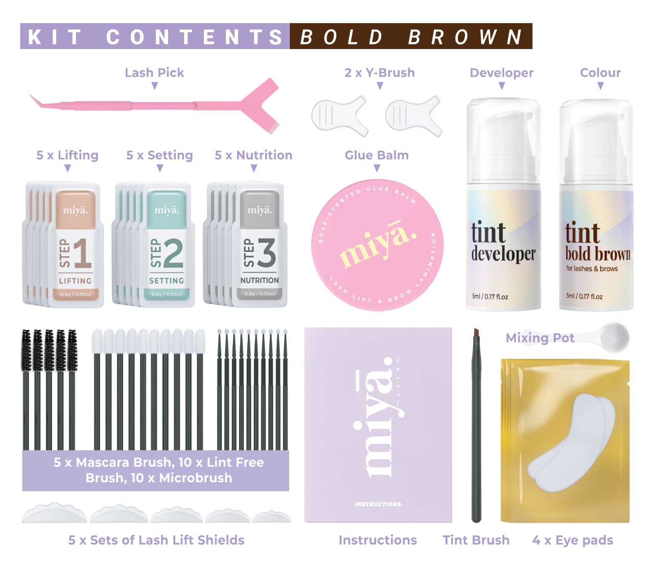 Original 2 in 1 Lash Lift & Brow Lamination Kit with Tint