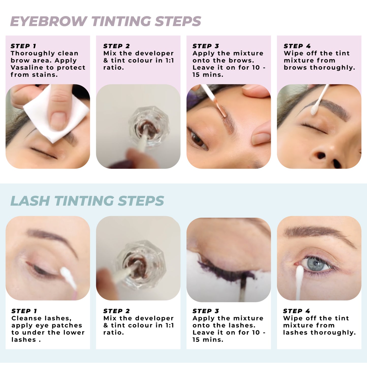 2 in 1 Lash & Brow Tint Kit 10ML - Bold Brown