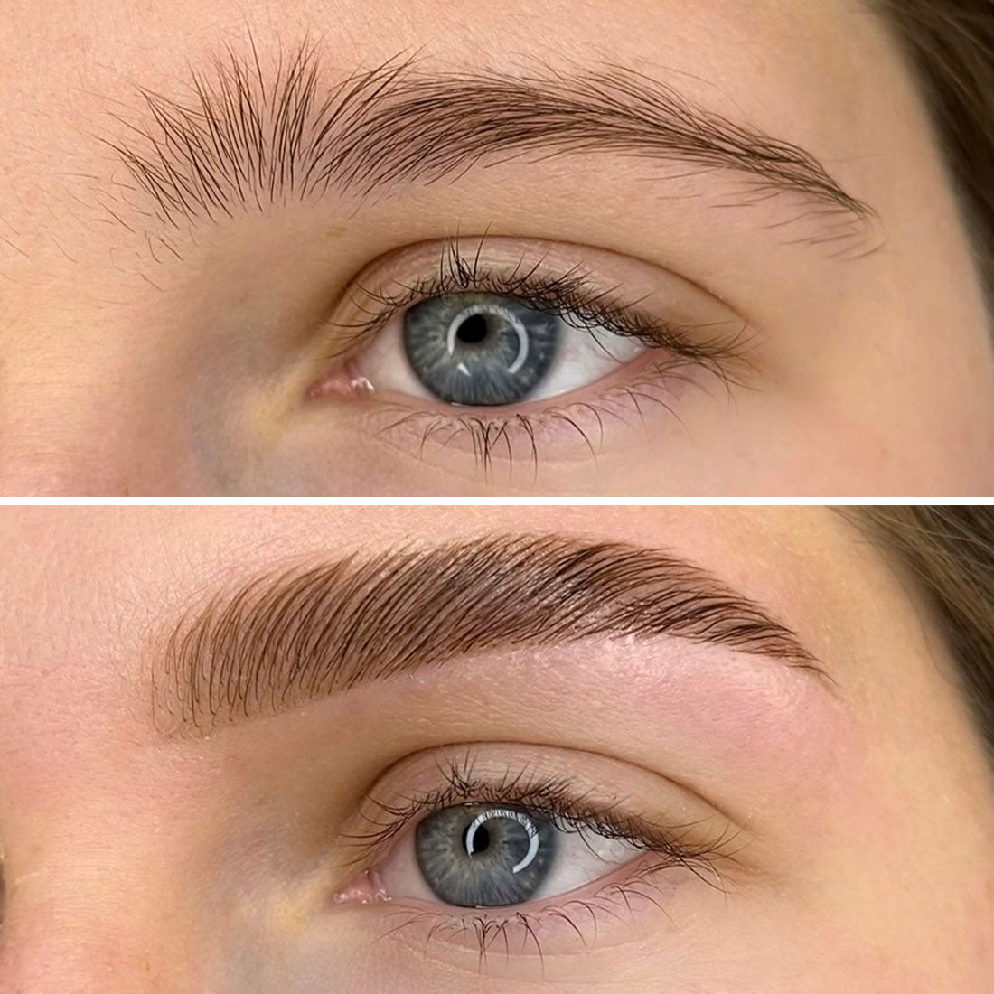 Brow Lamination Before and After Photos